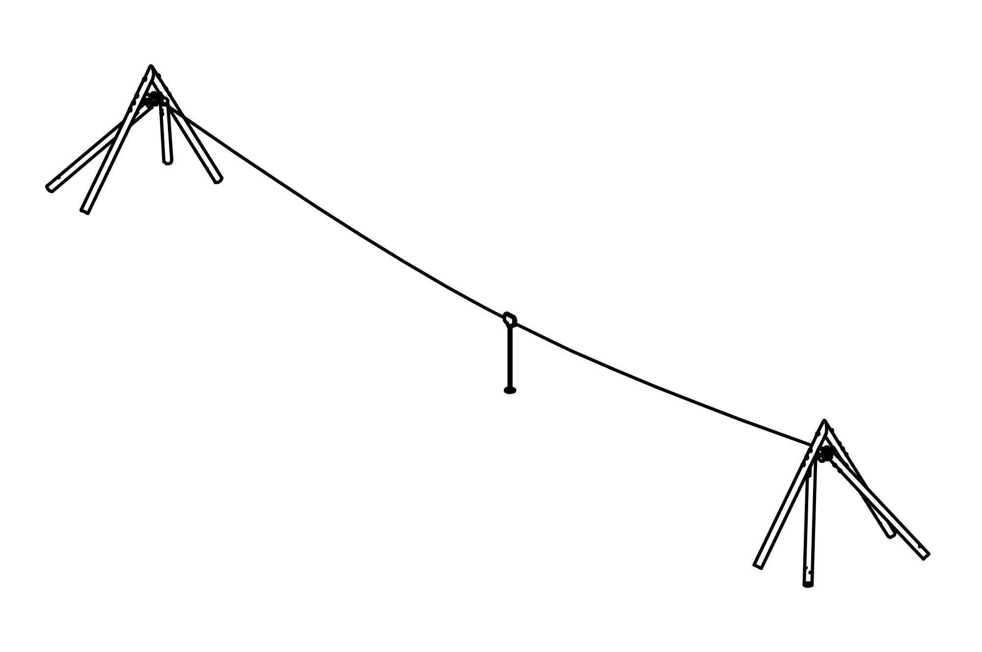 Seilbahn mit großem Tor bis 50 m