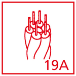 Hercules rope, for spliced net connections. A compound of steel rope for the core and polyester or polyamide yarn for the sheath. High abrasion resistance, 4 or 6 strands Ja