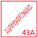 Chains made of steel with high corrosion resistance. Short-linked, without eyelets on the connecting parts, easily replaceable and simple shortening Ja