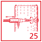 Fixed rope connection without dangerous openings. Screw connection adjustable and countersunk in the wood Ja
