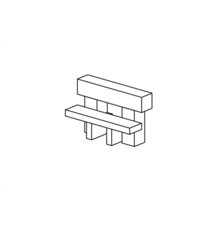Rutschenauflager, b=0,45m