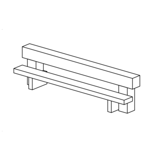Rutschenauflager, b=1,50m