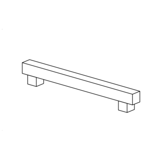 Rutschenauflager, b=1,50m