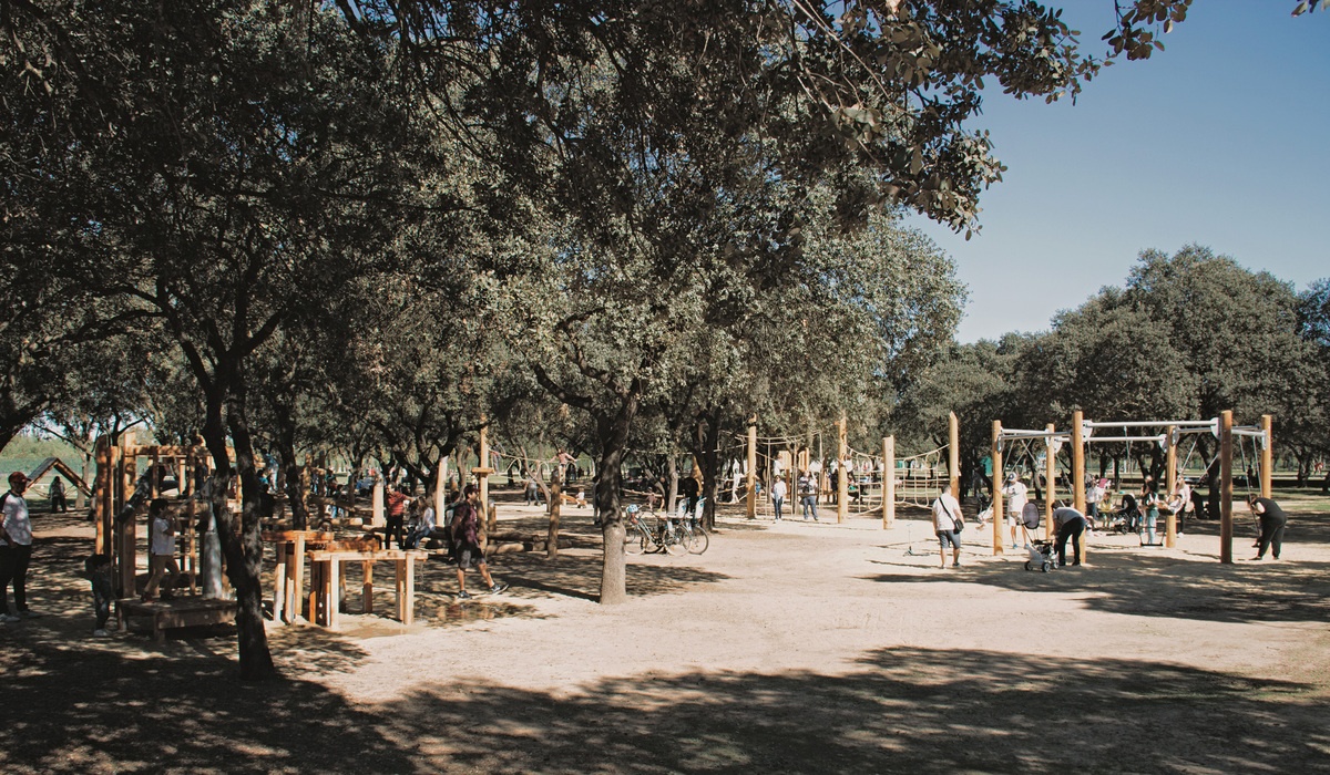 Playground in Parque del Alamillo, Seville