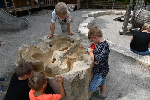 Sandsteinmurmelbahn