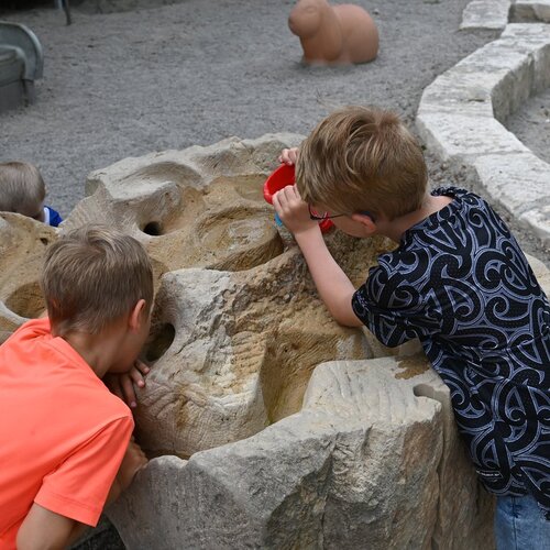 Sandstone marble run