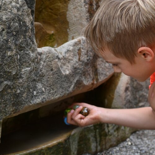 Sandstone marble run