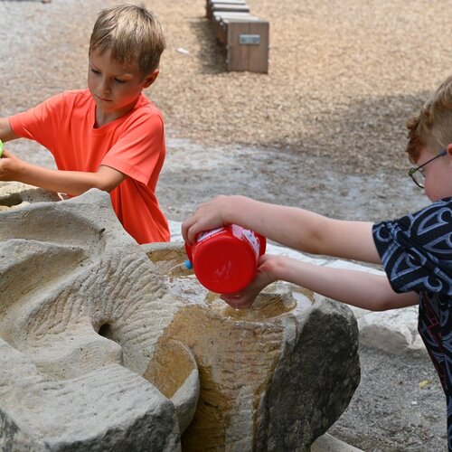 Sandstone marble run
