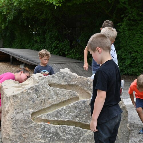 Sandstone marble run