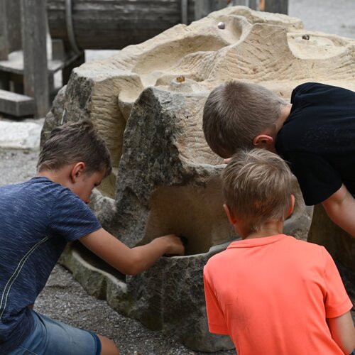 Sandstone marble run